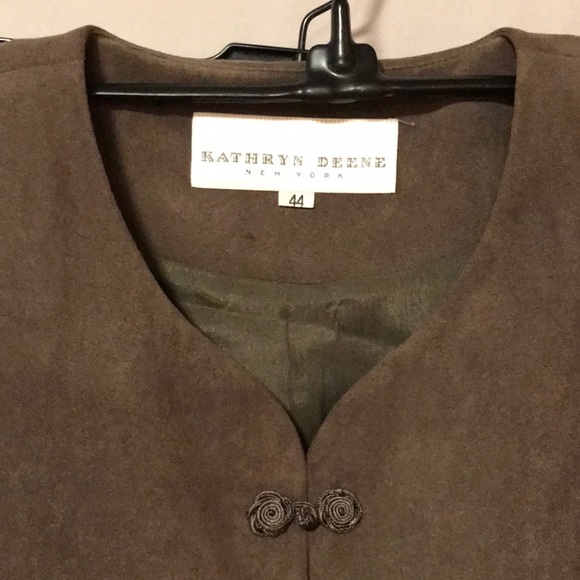 Kathryn Deene New York Brown Pantsuit Size US14/EU44 - Picture 5 of 8